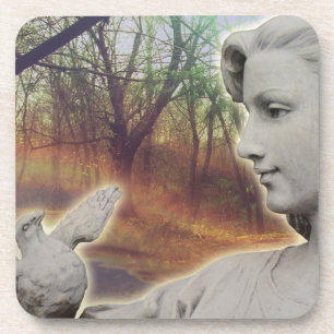Wald Angel Getränkeuntersetzer