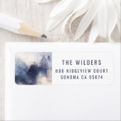 Wald Aquarell Berge Rücksendeadresse (Insitu)
