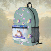 Wald-Aquarellfrosch auf einer Schaukelschule Bedruckter Rucksack
