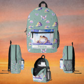 Wald-Aquarellfrosch auf einer Schaukelschule Bedruckter Rucksack