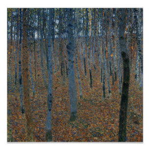 Wald Art Gustav Klimt-Beech Grove Glanz Poster