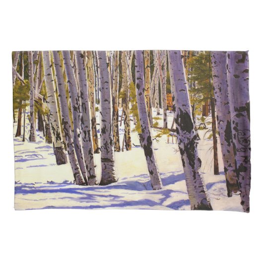 Wald aus Espen Kissenbezug (Vorderseite)