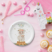 Wald-Baby-Dusch-Feierparty Schafe Pappteller (Party)