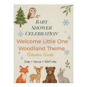 Wald-Baby-Party-Plakat Poster (Vorderseite)