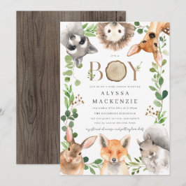 Wald-Baby-Shower-Einladung Einladung