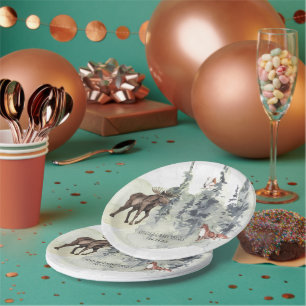 Wald   Baby Shower Tiere Pappteller