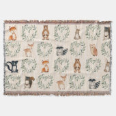 Wald-Baby-Tier Decke (Vorderseite)