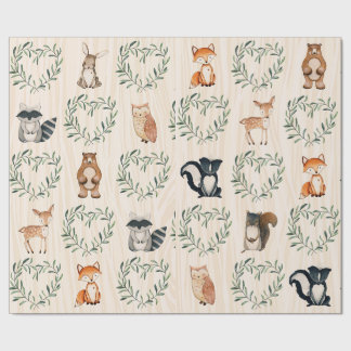 Wald-Baby-Tier Geschenkpapier