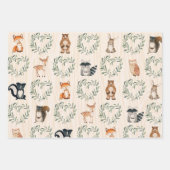 Wald-Baby-Tier Geschenkpapier Set (Vorderseite 2)