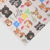Wald-Babyparty Seidenpapier (Detail)