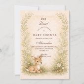 Wald-Babyshower im Wald Einladung (Vorderseite)