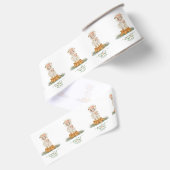 Wald-Babyshower-Pakete Schafe Ripsband (Rückseite)