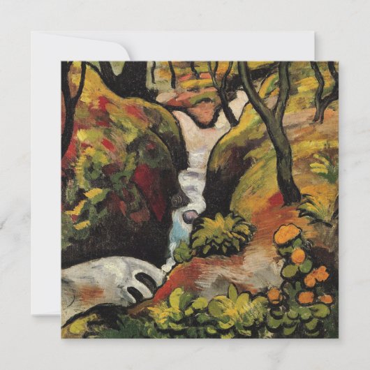 Wald Bach von August Macke Vintage Expressionismus (Vorderseite)