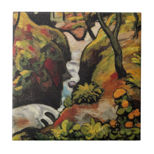 Wald Bach von August Macke Vintage Expressionismus Fliese
