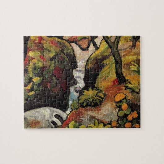 Wald Bach von August Macke Vintage Expressionismus Puzzle (Horizontal)