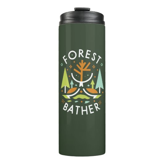 Wald bader Kubist Thermosbecher (Vorderseite)