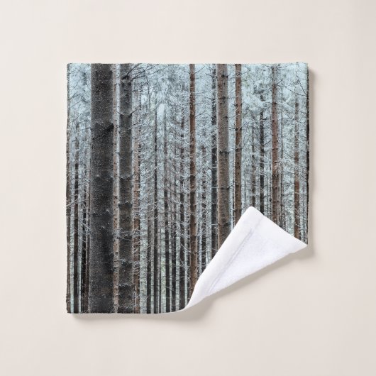 Wald Badhandtuch Set (Waschlappen)