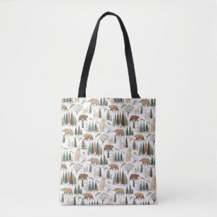 Wald-Bär & Forellen-Muster Wald-Wildtier-Pi Tasche