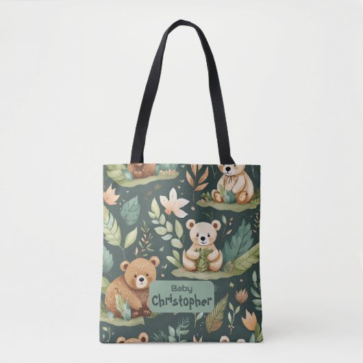Wald Bär Tasche (Vorderseite)