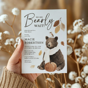 Wald Bärchen Wartet Baby- Shower Einladung