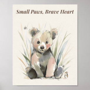 Wald Bären-Kinderzimmer Wandkunst Druck Poster