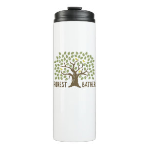 Wald Bather Birds Thermosbecher