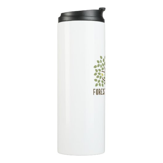 Wald Bather Birds Thermosbecher (Nach links gedreht)