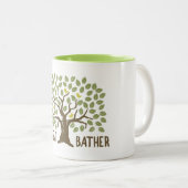 Wald Bather Birds Zweifarbige Tasse (VorderseiteRechts)