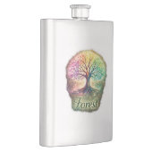 Wald Baum des Lebens Flasche Flachmann (Rechts)