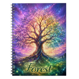 Wald Baum des Lebens Notizbuch Notizblock