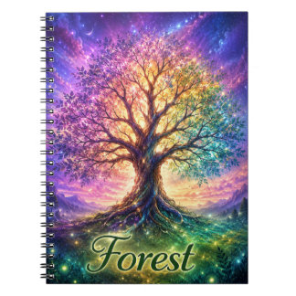 Wald Baum des Lebens Notizbuch Notizblock