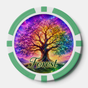 Wald Baum des Lebens  Pokerchips