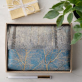 Wald Bäume Blue Sky Winter Woodland Seidenpapier (Geschenk)