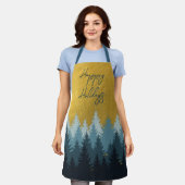 Wald Bäume Goldene Landschaft glücklich Ferien Schürze (Getragen)