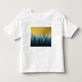 Wald Bäume Goldene Landschaft Kleinkind T-shirt