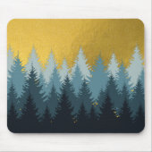 Wald Bäume Goldene Landschaft Mousepad (Vorne)