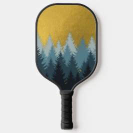 Wald Bäume Goldene Landschaft Pickleball Schläger