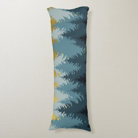 Wald Bäume Goldene Landschaft Seitenschläferkissen (Vorderseite Vertikal)