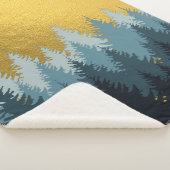 Wald Bäume Goldene Landschaft Sherpadecke (3/4)