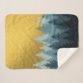 Wald Bäume Goldene Landschaft Sherpadecke (Vorderseite (Horizontal))