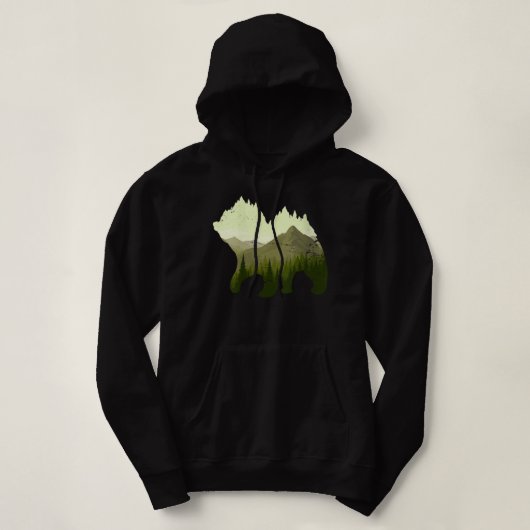 Wald Bäume im Freien Natur Tierwelt Hoodie (Design vorne)