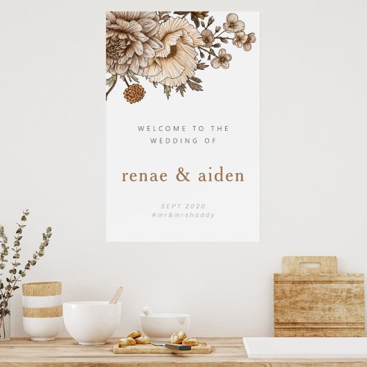 Wald Begrüßungszeichen, Vintag Boho Poster (Küche)