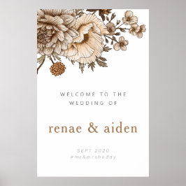 Wald Begrüßungszeichen, Vintag Boho Poster