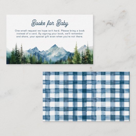 Wald Berg Rustikale Erlebnisdusche Begleitkarte (Vorne/Hinten)