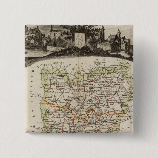 Wald, Bezirksgrenzen Button (Vorderseite)