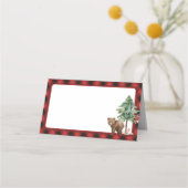 Wald Birthday Blank Party Platzkarten (Rückseite)