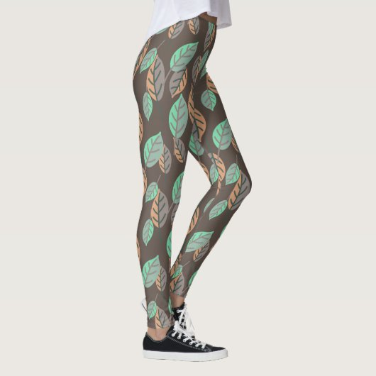 Wald-Blätter Leggings (Rechts)
