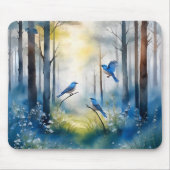 Wald Blaurücken-Szenerie Wald Mousepad (Vorne)