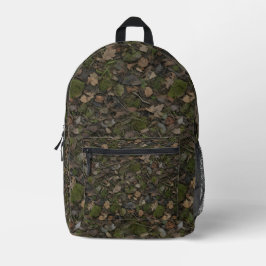 Wald boden camouflage | Moos, Blatt & Waldjäger Bedruckter Rucksack