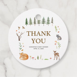 Wald-Boho-Babyshower-Geschenkanhänger Geschenkanhänger